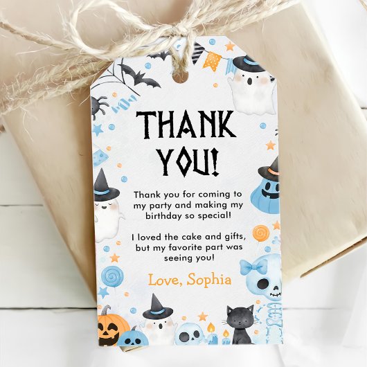 ハロウィーン幽霊ベビーシャワーパーティー ギフトタグ