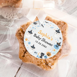 ハロウィーン幽霊ベビーシャワーパーティー ラウンドシール