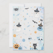 ハロウィーン幽霊ベビーシャワーパーティー 招待状 (裏面)