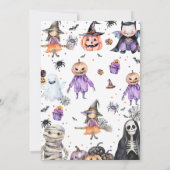 ハロウィーン幽霊ベビーシャワーパーティー 招待状 (裏面)