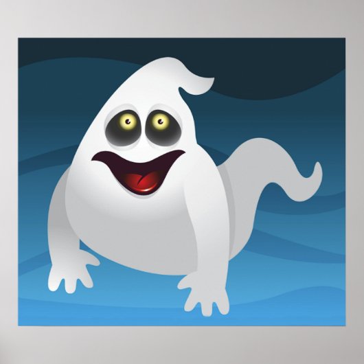 ハロウィーン幽霊ポスター ポスター (正面)