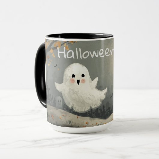 ハロウィーン幽霊マグ | コーヒ不気味ーカップ マグカップ (正面左)