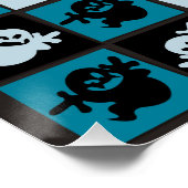 ハロウィーン幽霊モザイク ポスター (コーナー)