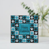 ハロウィーン幽霊モザイク 招待状 (スタンド正面)