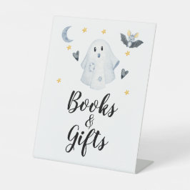 ハロウィーン幽霊リトルブベビーシャワーギフト 台座サイン