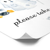 ハロウィーン幽霊リトルブベビーシャワースイーツサイン ポスター (角)