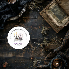 ハロウィーン幽霊リトルブベビーシャワーステッカー ラウンドシール