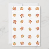 ハロウィーン幽霊リトルブベビーシャワー招待状 招待状 (裏面)