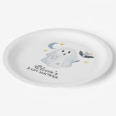 ハロウィーン幽霊リトルブベビーシャワー紙プレート ペーパープレート (アングル)