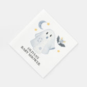 ハロウィーン幽霊リトルブベビーシャワー スタンダードランチョンナプキン (角)