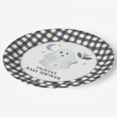 ハロウィーン幽霊リトルブベビーシャワー ペーパープレート (アングル)