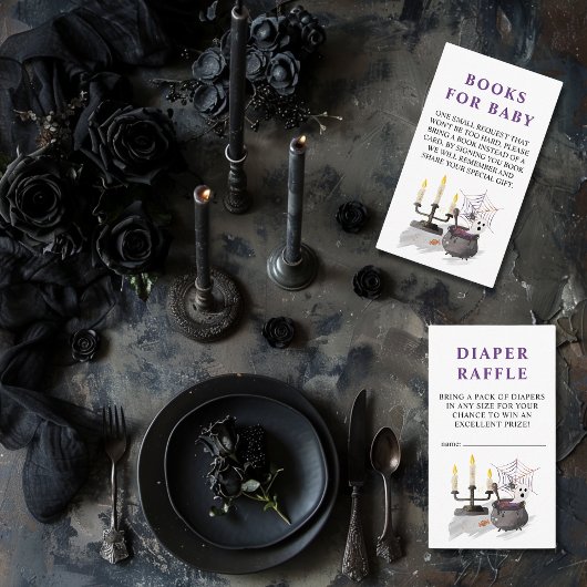 ハロウィーン幽霊リトルブーベビーおむつラッフル エンクロージャーカード