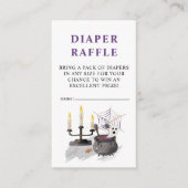 ハロウィーン幽霊リトルブーベビーおむつラッフル エンクロージャーカード (正面)