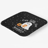 ハロウィーン幽霊リトルブー2nd誕生日 ペーパープレート (傾斜あり)