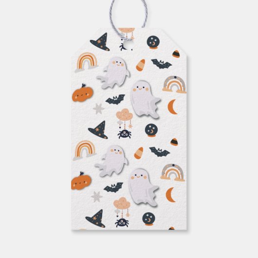 ハロウィーン幽霊リトルブー ギフトタグ (裏面)