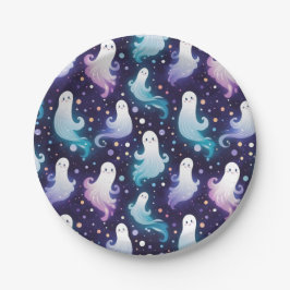 ハロウィーン幽霊リトルブー！ ペーパープレート