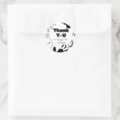 ハロウィーン幽霊不気味サンキューバースデーパーティー ラウンドシール (バッグ)