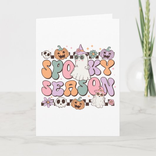 ハロウィーン幽霊不気味シーズン カード (正面)
