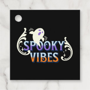 ハロウィーン幽霊不気味ビベスタイポグラフィレタリング フェイバータグ