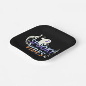 ハロウィーン幽霊不気味ビベスタイポグラフィレタリング ペーパープレート (傾斜あり)