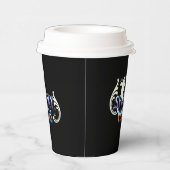 ハロウィーン幽霊不気味ビベスタイポグラフィレタリング 紙コップ (右)