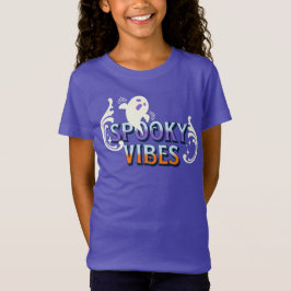 ハロウィーン幽霊不気味ビベスタイポグラフィレタリング Tシャツ