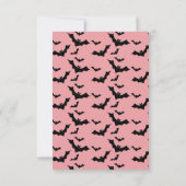 ハロウィーン幽霊不気味誕生日パーティー サンキューカード (裏面)