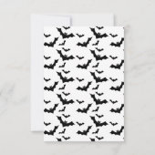 ハロウィーン幽霊不気味誕生日パーティー サンキューカード (裏面)