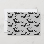 ハロウィーン幽霊不気味誕生日パーティー サンキューカード (裏面)