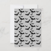 ハロウィーン幽霊不気味誕生日パーティー サンキューカード (裏面)