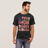 ハロウィーン幽霊厚いもの不気味ビーブシーズン2 Tシャツ (正面フル)