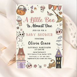 ハロウィーン幽霊少しブーは赤ちゃんシャワーが必要 招待状