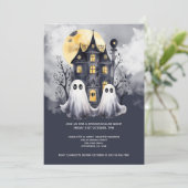 ハロウィーン幽霊幽霊のよく出るアンドハウス 招待状 (スタンド正面)