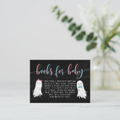 ハロウィーン幽霊性別リビールブックリクエスト エンクロージャーカード (スタンド正面)