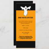 ハロウィーン幽霊招待状 招待状 (正面/裏面)