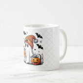ハロウィーン幽霊楽しむ秋の雰囲気 コーヒーマグカップ (正面右)