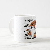 ハロウィーン幽霊楽しむ秋の雰囲気 コーヒーマグカップ (正面左)