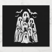 ハロウィーン幽霊猫好き秋シーズン不気味 ビールラベル (シングルラベル)