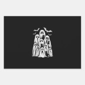 ハロウィーン幽霊猫好き秋シーズン不気味 ラッピングペーパーシート (正面)