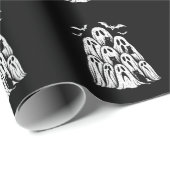 ハロウィーン幽霊猫好き秋シーズン不気味 ラッピングペーパー (ロールコーナー)