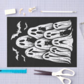 ハロウィーン幽霊猫好き秋シーズン不気味 薄葉紙 (クラフト)