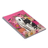 ハロウィーン幽霊猫iPhone / iPadケース ノートブック (右側)