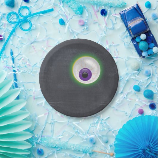 ハロウィーン幽霊眼球アイシクロプスクボード ペーパープレート (パーティー)