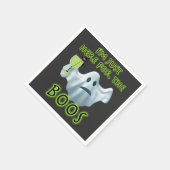 ハロウィーン幽霊私はボースのためにここにいる スタンダードカクテルナプキン (角)