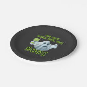 ハロウィーン幽霊私はボースのためにここにいる ペーパープレート (アングル)