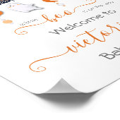 ハロウィーン幽霊移動式ベビーシャワー ポスター (角)