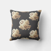 ハロウィーン幽霊笑顔 クッション (裏面)