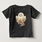 ハロウィーン幽霊笑顔 ベビーTシャツ (裏面)