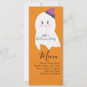 ハロウィーン幽霊衣装パーティーメニュー シーズンカード (正面)