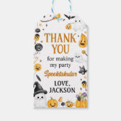 ハロウィーン幽霊誕生日サンキュー ギフトタグ (正面)